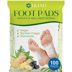 IKIMI 100 Pads Foot Pads, Ginger Foot Pads for Stress Relief